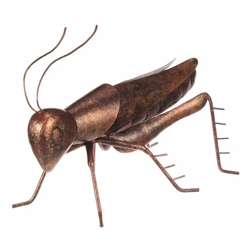 Metalowa dekoracja ogrodowa Konik polny, 27 x 13 x13 cm