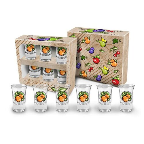 Toro Набір чарок із 6 предметів Абрикос, 35 мл