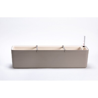 Plastia Samozavlažovací truhlík Berberis 80, siva+ sl. kost