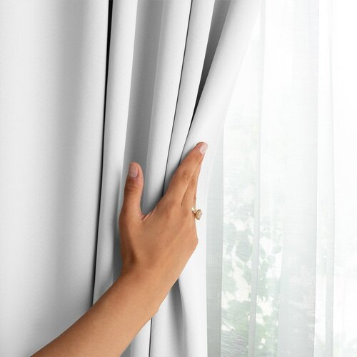 Restilo Draperie Blackout EYELETS albă, 140 x 245 cm