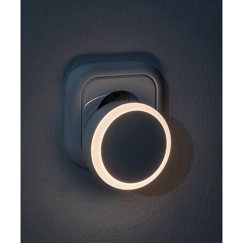 Rabalux 76000 nočné LED osvetlenie do zásuvky Zofe, senzor stmievania, 0,3W, 20lm, IP20