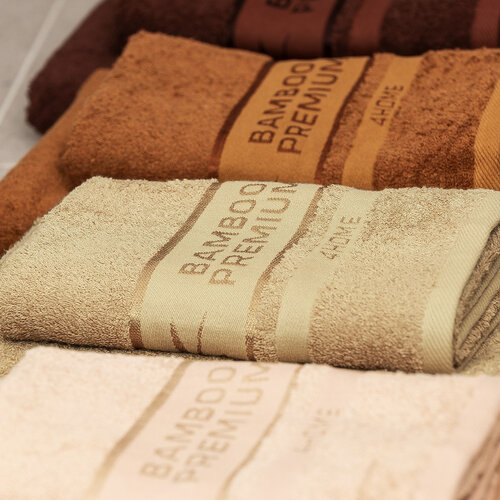 4Home Рушник Bamboo Premium світло-коричневий, 50 x 100 см