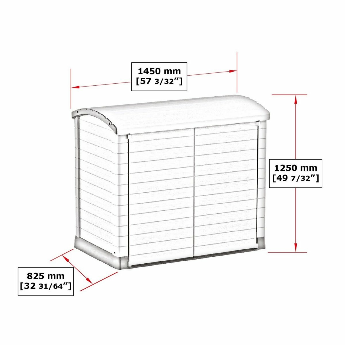 Duramax Plastový úložný box StoreAway šedá, 1200 l - thumb (6)