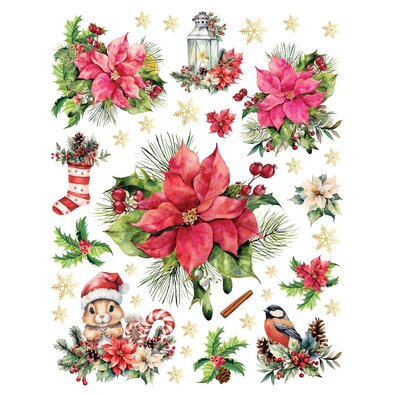 Naklejka na okno Gwiazda betlejemska, 33 x 50 cm