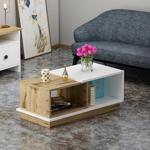 Stolik konferencyjny Viana White and Oak