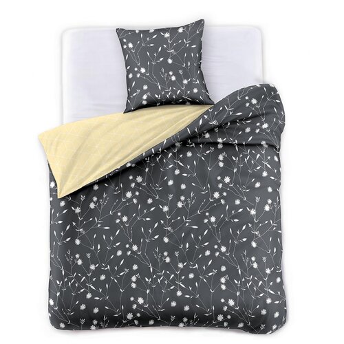 DecoKing Satenasta posteljnina Dandelion, 140 x200 cm, 70 x 90 cm