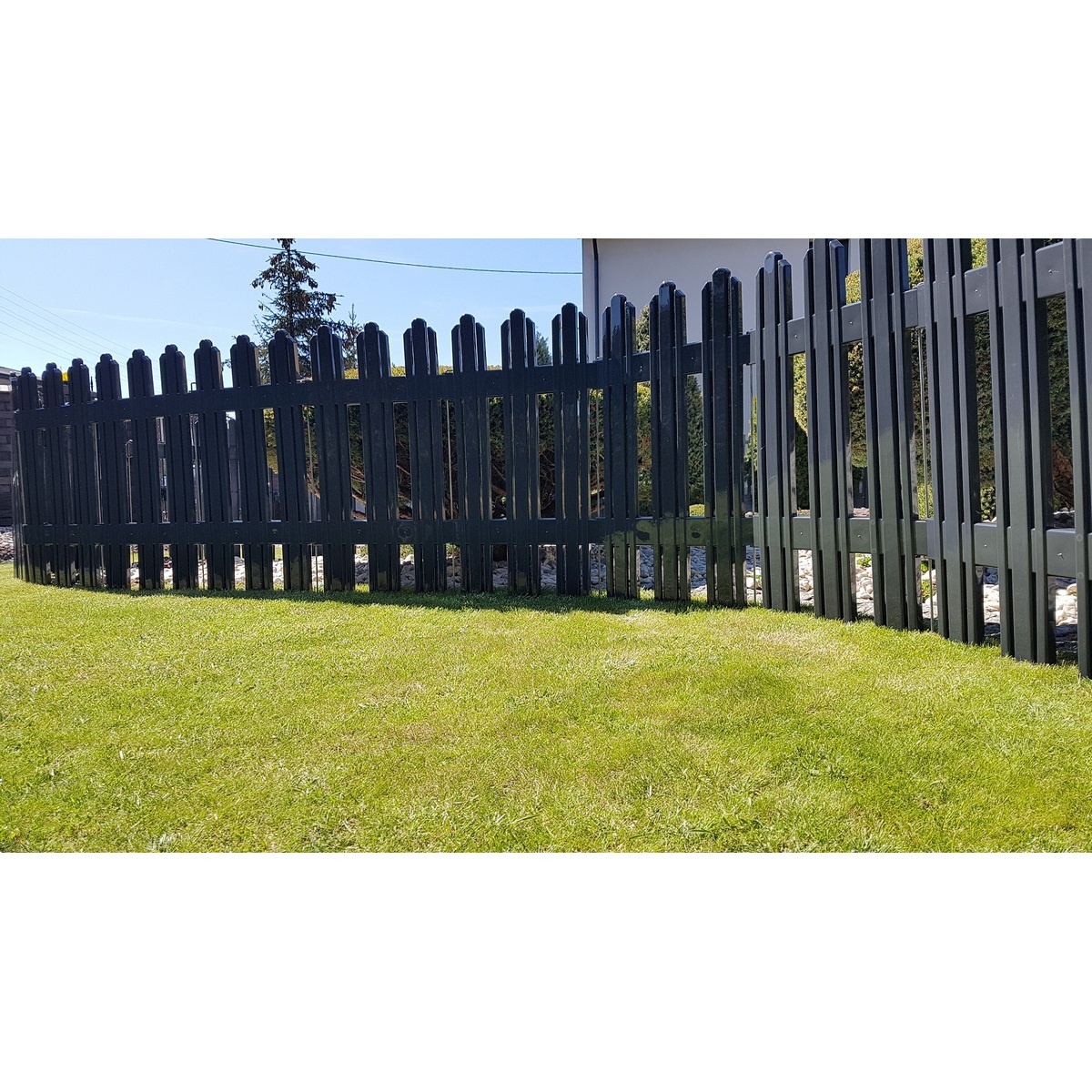 4-home mega  kerti kerítés antracit, 4,7 m 
