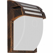 Prezent 39022 Amalfi zewnętrzna lampa ścienna, 1x E27, 60 W, brąz rustykalny