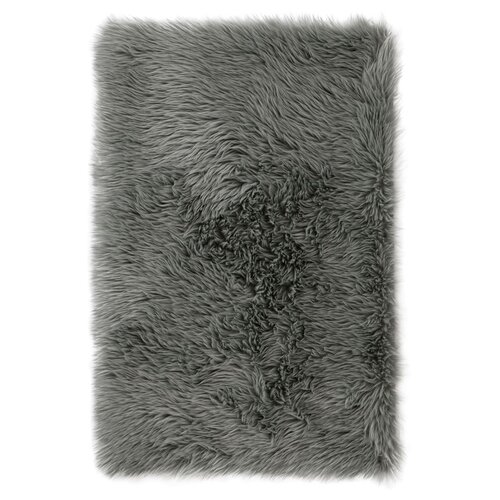 AmeliaHome Dokka szőrme, sötétszürke, 60 x 90 cm, sötétszürke, 60 x 90 cm