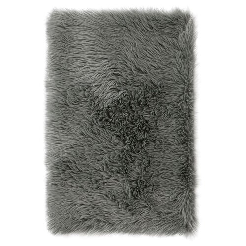 Levně AmeliaHome Kožešina Dokka tmavě šedá, 60 x 90 cm