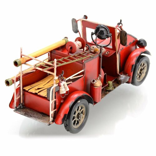 Dekorační model auta Fire truck, červená