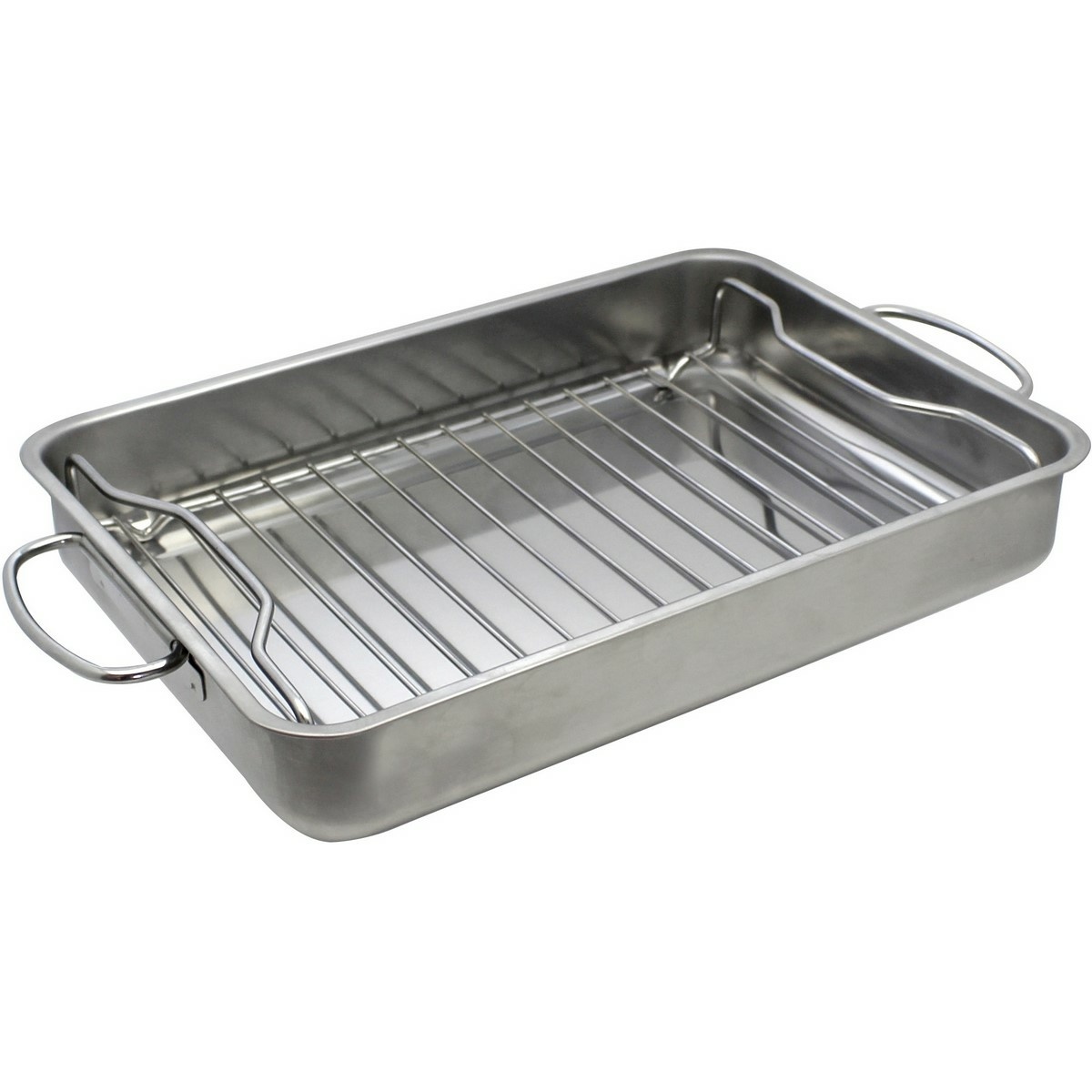 Elo 53434 Basic brytfanna ze stali nierdzewnej zrusztem do grillowania 34 x 24 x 5,5 cm