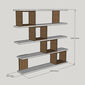 Knihovna Wind White Walnut