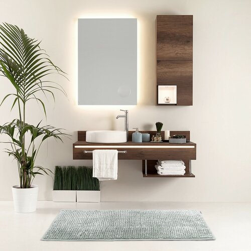 AmeliaHome Килимок для ванної кімнати Bati сірий, 60 x 90 см