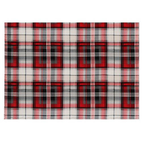 Bellatex Deka Kemping Plus Štvorce červená, 150 x 200 cm