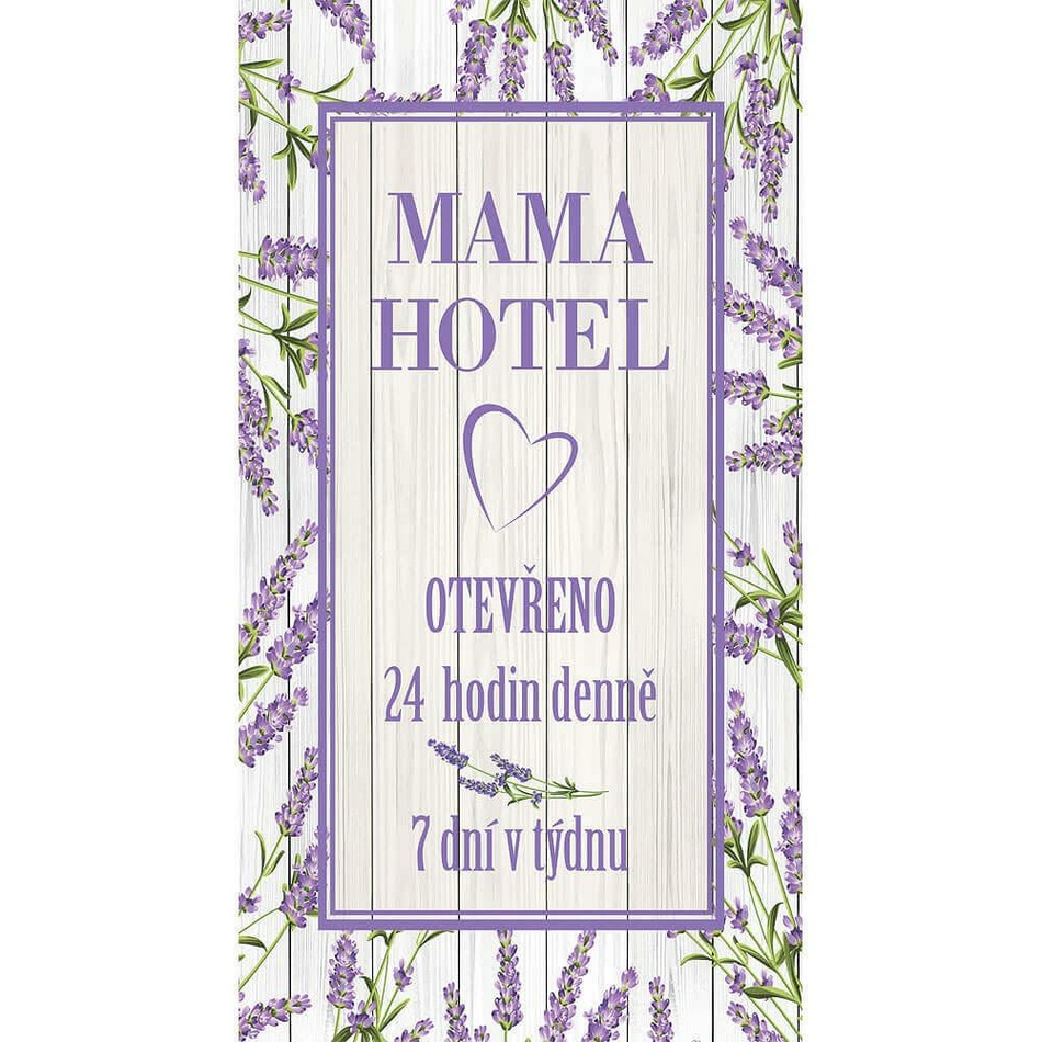 Bohemia Gifts Mama hotel dekoratív kép, 20 x 40 cm akciós termékkép 1