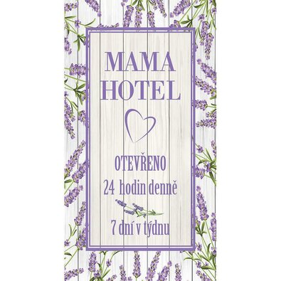 Bohemia Gifts Mama hotel dekoratív kép, 20 x 40 cm