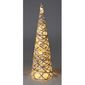 Decorațiune Con LED de Crăciun Greyse gri, 40 cm