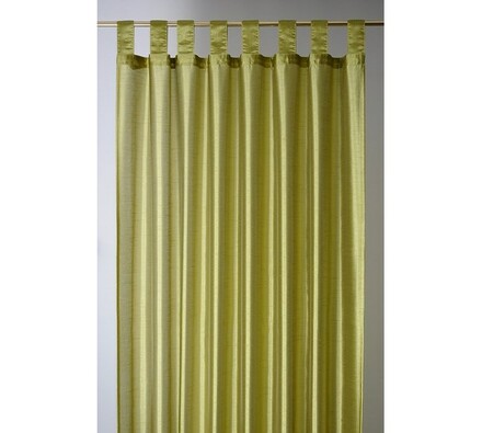 Zasłona FAUX SILK, 140 x 250 cm, zielona