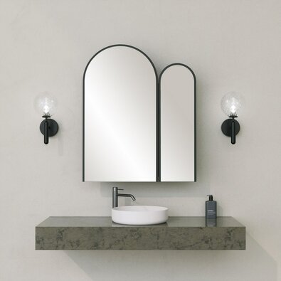 Badezimmerschrank mit Spiegel Classe Black