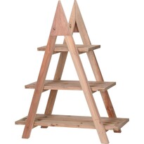 Suport din lemn pentru ghiveci Aroche maro, 48 x32 x 79 cm