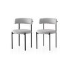 Set de scaune de sufragerie Gini Light Grey and