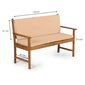 Fieldmann FDZN 9021 Bezug für 2-Sitzer Bank, Creme
