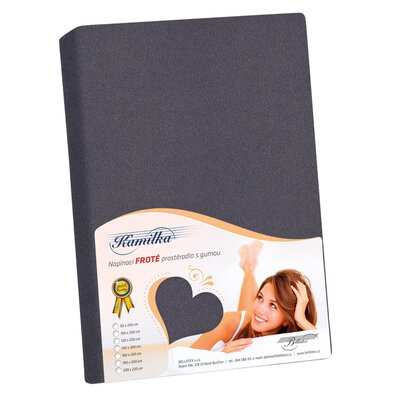 Bellatex Фроте простирадло графітове, 200 x 220 см