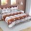 Lenjerie de pat, bumbac, Raze maroă, 180 x 200 cm, 50 x 70 cm