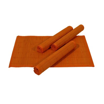 Bambusové prostírání oranžová, 30 x 45 cm, 4 ks