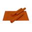 Bambusowe podkładki na stół pomarańczowe, 30 x 45 cm, zestaw 4 szt.