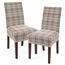 4Home Napínací potah na židli Comfort Plus Check ,40 - 50 cm, set 2 kos
