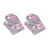 Mănușă de bucătărie Bellatex Floare roz, 28 x 18 cm, 2 buc