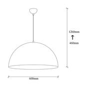 Lampa wisząca Sivani - MR - 724, czarny-złoty