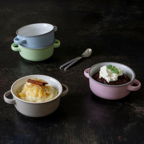 Mäser Set de 4 boluri pentru supă MAILA – 12,5 cm, albastru deschis mix