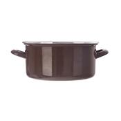 Orion Emaille-Kasserolle mit Rand Brown, 4 l