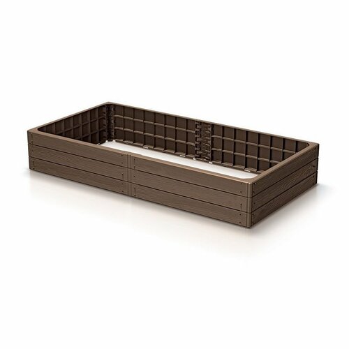 BASE WOODY magaságyas rusztikus tégla, 149,2 x, 149,2 x 25 x 75,6 cm, világosbarna