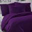 Pościel satynowa Luxury Collection ciemnofioletowy, 160 x 200 cm, 2x 70 x 80 cm