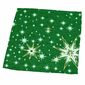 Świąteczny obrus Gwiazdy zielony, 85 x 85 cm