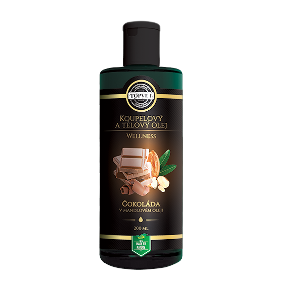 Topvet Luxusný telový olej Čokoláda, 200 ml