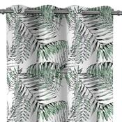 Restilo Blackout Palm Leaves függöny, zöld, 140 x 245 cm