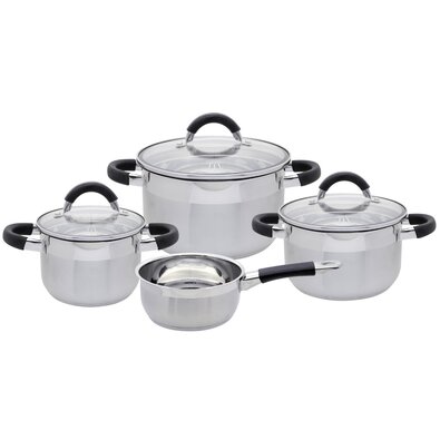 Elo 50904 Set de 4 oale de bază din oțelinoxidabil Black Steam