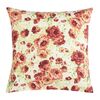 Bellatex Dekokissenbezug Berta Pfingstrose rosa, grün, 45 x 45 cm