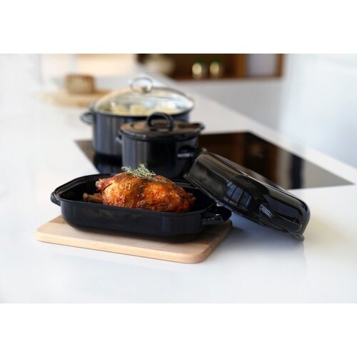 Sfinx Brytfanna emaliowana podwójna, 35 cm