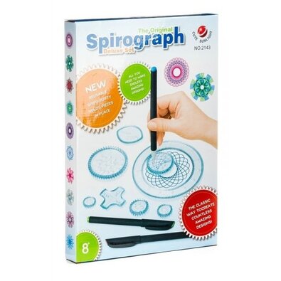 Set kresliacich šablón Spirograf, 22 ks