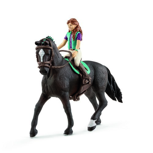 Schleich - Șatena Lisa și calul Storm