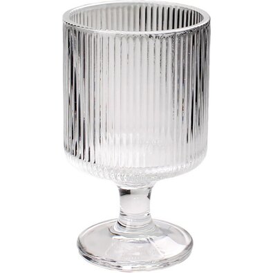 Toro Szklany puchar na podstawce 250 ml, 6,8 x 6,8x 11 cm