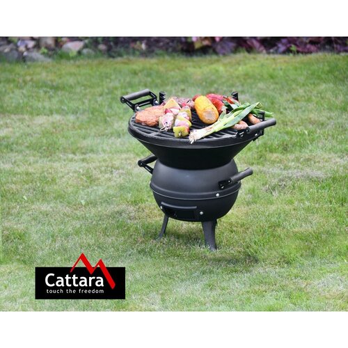 Cattara 13023 Grill na węgiel drzewny Kettle, 48 x 37 x 36 cm