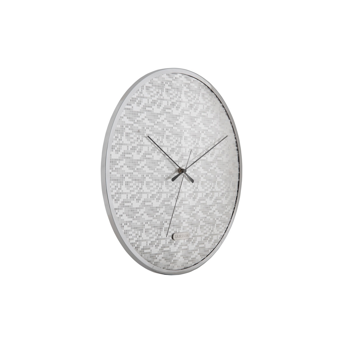 Karlsson 6005SI design falióra, ezüst, átmérő 40cm termék 2. képe