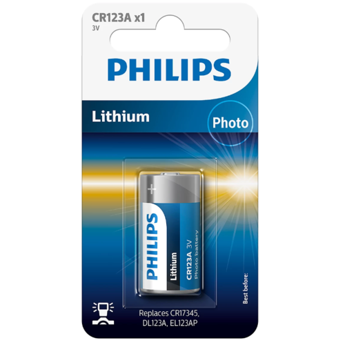 Philips Baterie CR123A 3 V, lithiové foto